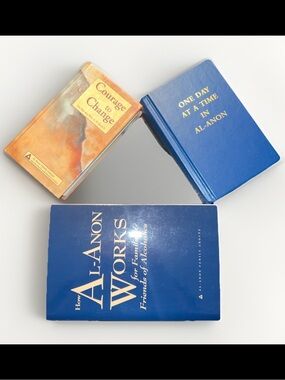 3 Al-Anon Books Lot HC Courage to Change One Day at a Time + How Al-Anon Works